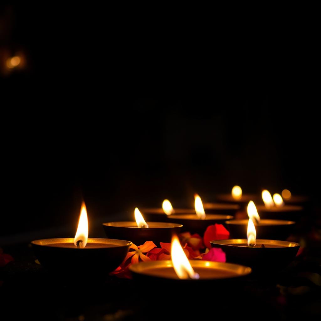 প্রদীপ জ্বালিয়ে করুন সাধনা